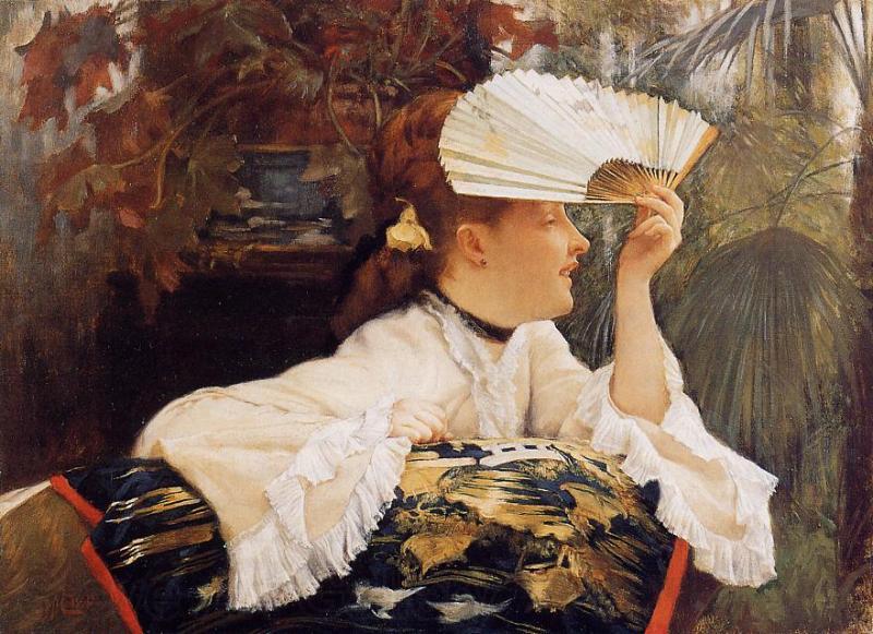 James Joseph Jacques Tissot The Fan